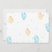 Bewerkbare Trein Verjaardagsfoto Uitnodigingen (Achterkant)