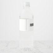 Bewerkbare trein water fles teken verjaardag waterfles etiket (Achterkant)