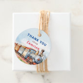 Bewerkbare Treincirkel Dank u Label Trein (In situ)