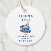 Bewerkbare Treincirkel Dank u Label Trein (Voorkant)