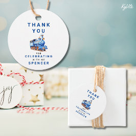 Bewerkbare Treincirkel Dank u Label Trein