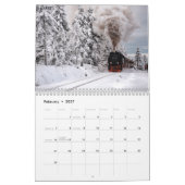 Bewerkbare treinen kalender (Feb 2027)