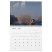 Bewerkbare treinen kalender (Jan 2027)