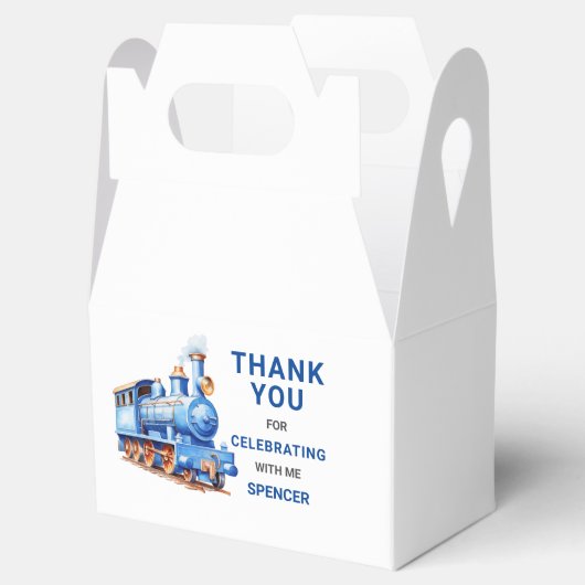 Bewerkbare Treingeveldoos/Favorietendoos Treinavon Bedankdoosjes (Geopend)