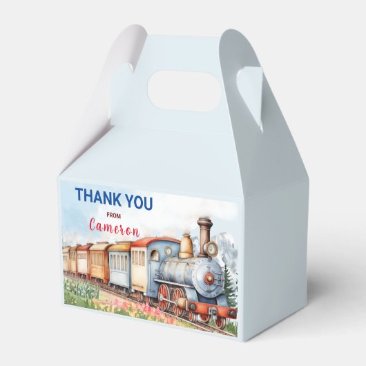 Bewerkbare Treingeveldoos/Favorietendoos Treinavon Bedankdoosjes (Voorkant Zijde)