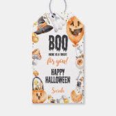 Bewerkbare Trick-or-Treat Party Gift Labels Cadeaulabel (Voorkant)