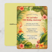 Bewerkbare tropische Planten en bloemen Kaart (Voorkant / Achterkant)