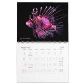 Bewerkbare tropische vis kalender (Feb 2026)