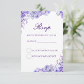 Bewerkbare trouw-RSvp-kaart, aangepaste RSvp-kaart RSVP Kaartje (Staand voorkant)