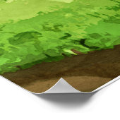 Bewerkbare Tuinieren Peter het Konijn Poster (Hoek)