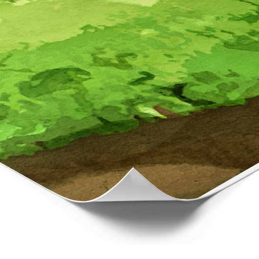 Bewerkbare Tuinieren Peter het Konijn Poster (Hoek)