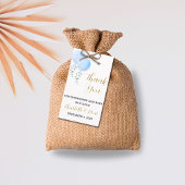 Bewerkbare Twin Boys Baby shower Dank u Label Cadeaulabel