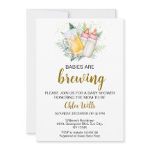 Bewerkbare Twin Girls Baby shower Invitation