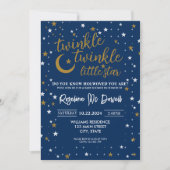 BEWERKBARE Twinkle Twinkle kleine ster, jongen dou Kaart (Voorkant)