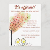 Bewerkbare Two Chicks Adoptie Uitnodiging Kaart (Voorkant)