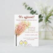 Bewerkbare Two Chicks Adoptie Uitnodiging Kaart (Staand voorkant)