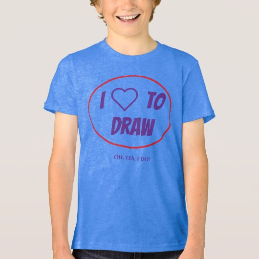 Bewerkbare typografie Tri-Blend shirt (Voorkant)