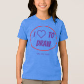Bewerkbare typografie Tri-Blend shirt (Voorkant)