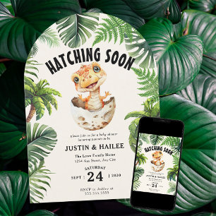 Bewerkbare Uitkomen Binnenkort Dinosaurus Baby sho Kaart