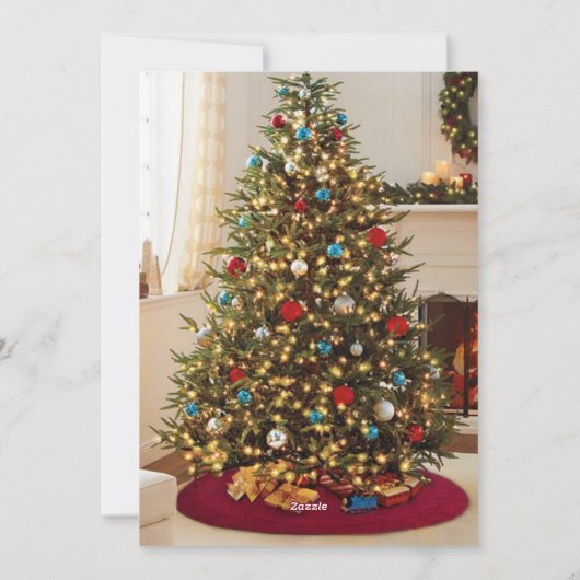 BEWERKBARE Uitnodiging Kerstfeest (Achterkant)