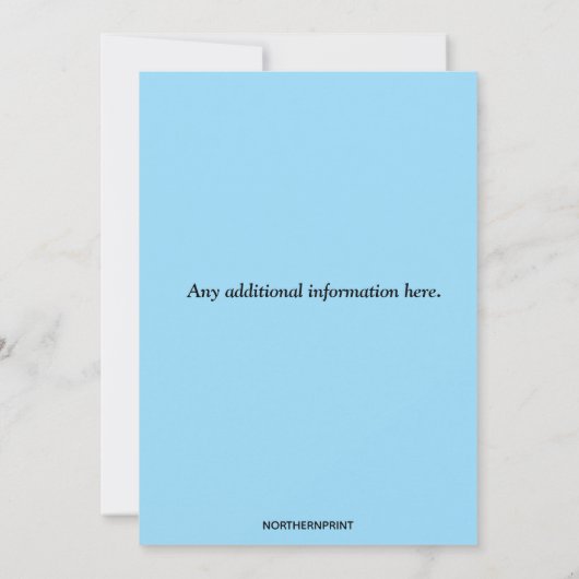 Bewerkbare uitnodiging medische beroep stethoscoop (Achterkant)