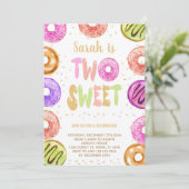 Bewerkbare uitnodiging voor 2e verjaardagsfeestje  (Staand voorkant)