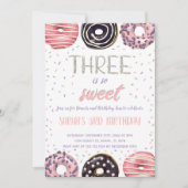Bewerkbare uitnodiging voor 3e verjaardagsfeest (Voorkant)