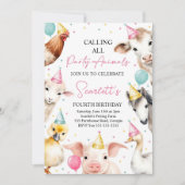 Bewerkbare Uitnodiging voor alle Feestbeesten Boer (Voorkant)