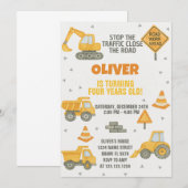 Bewerkbare uitnodiging voor bouwpartij (Voorkant / Achterkant)