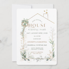 Bewerkbare uitnodiging voor een housewarmingfeest