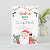 Bewerkbare uitnodiging voor feestdagen (Staand voorkant)