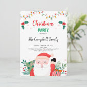 Bewerkbare uitnodiging voor feestdagen (Staand voorkant)