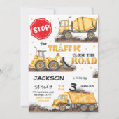 Bewerkbare Uitnodiging voor geboortedatum van de b (Voorkant)