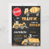 Bewerkbare Uitnodiging voor geboortedatum van de b (Voorkant)