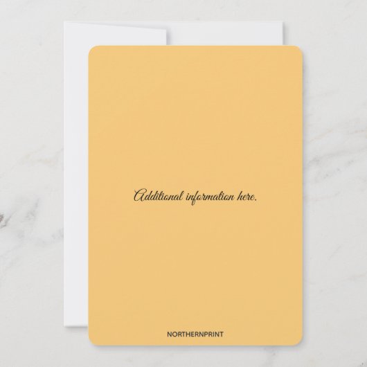 Bewerkbare uitnodiging voor herfstbladeren (Achterkant)