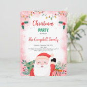 Bewerkbare uitnodiging voor kerstfeestjes (Staand voorkant)