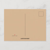 Bewerkbare uitnodiging voor koffie en een gesprek briefkaart (Achterkant)