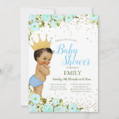 Bewerkbare uitnodiging voor prins jongen (Voorkant)