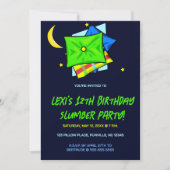 Bewerkbare uitnodiging voor Slumber Party (Voorkant)