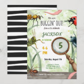 Bewerkbare uitnodiging voor verjaardagscarrière vo (Voorkant / Achterkant)