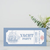 Bewerkbare uitnodiging voor verjaardagscruise-inst (Staand voorkant)