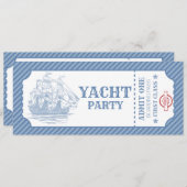 Bewerkbare uitnodiging voor verjaardagscruise-inst (Voorkant / Achterkant)