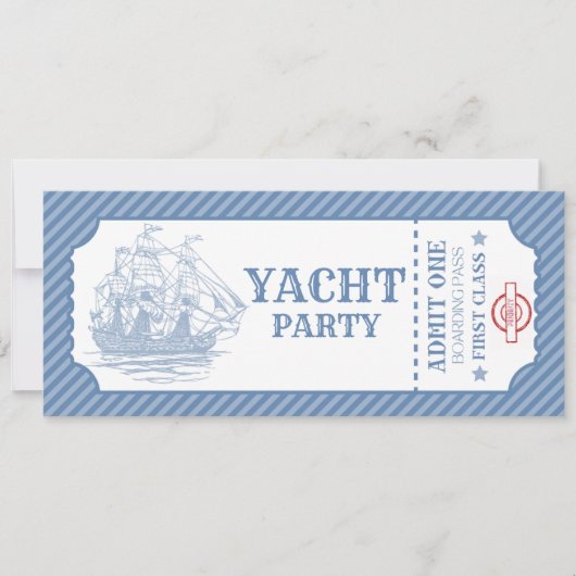 Bewerkbare uitnodiging voor verjaardagscruise-inst (Voorkant)