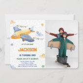 Bewerkbare uitnodiging voor verjaardagsfoto's van  (Voorkant)