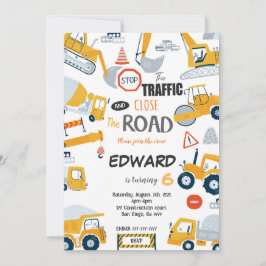 Bewerkbare Uitnodiging voor Wegafsluiting Bouwwerk