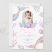 Bewerkbare Under the Sea Zeemeermin Uitnodiging (Voorkant)