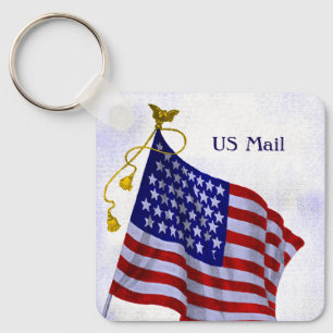 Bewerkbare  US Flag Mail Sleutelhanger