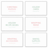 Bewerkbare vakantie organisatie 3.5x2 inch label s (Voorkant)