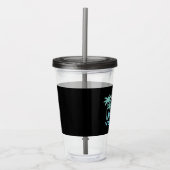 Bewerkbare vakantiecruise acryl drinkbeker (Voorkant)