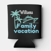 Bewerkbare vakantiecruise blikjeskoeler (Achterkant)